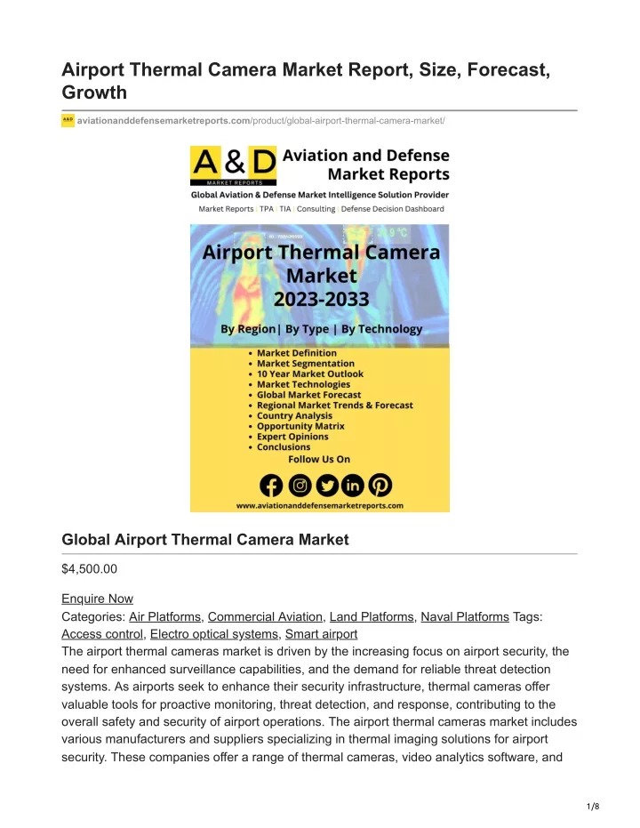 airport thermal camera market report size