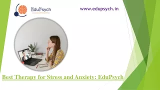 Best Online Stress Management Counselling & Therapy in India - EduPsych