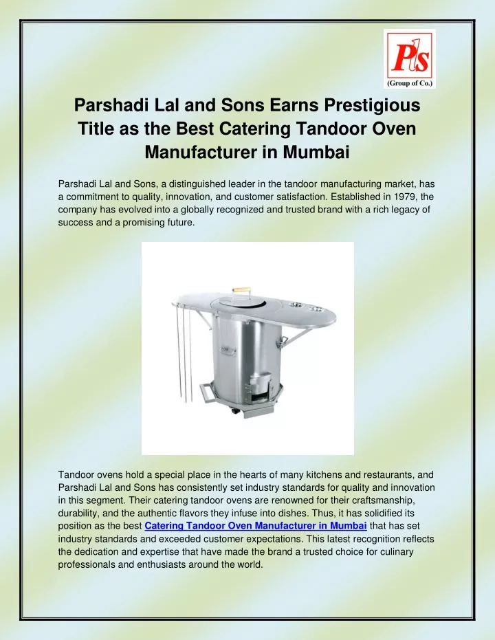 parshadi lal and sons earns prestigious title