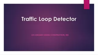 Traffic Loop Detector