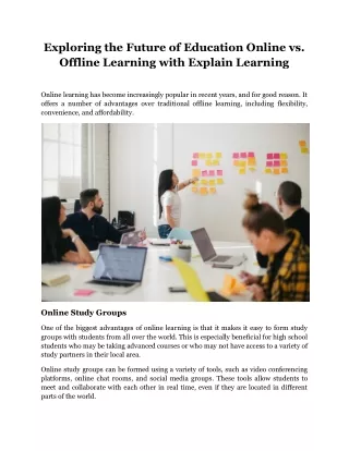 exploring the future of education online