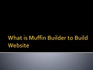 what is muffin builder to build website