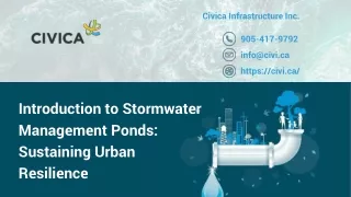 Introduction to Stormwater Management Ponds