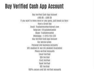 Buy Verified Cash App Account