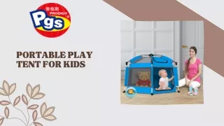 Portable play tent for kids