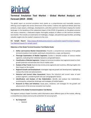 PR_Terminal_Emulation_Tool_Market_Global_Industry_Analysis_&_Forecast