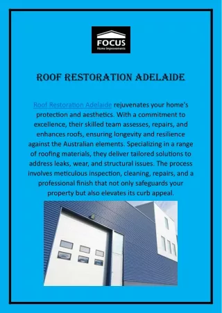 Roof Restoration Adelaide.2