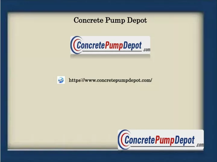 concrete pump depot