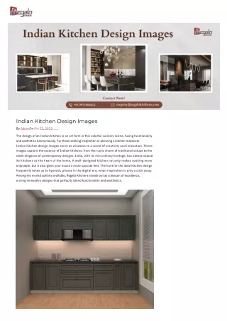 indian kitchen design images