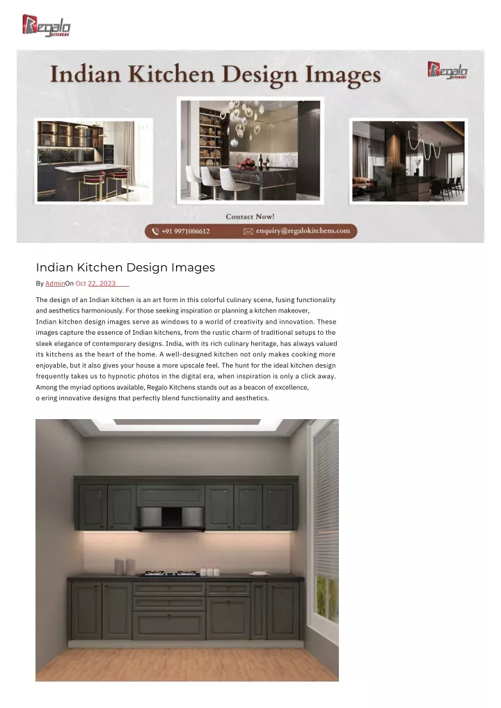 indian kitchen design images