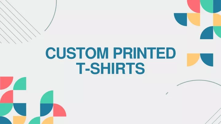 custom printed t shirts