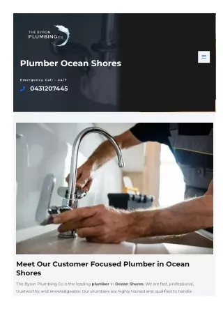 Plumber Ocean Shores