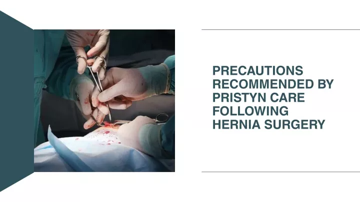 precautions recommended by pristyn care following