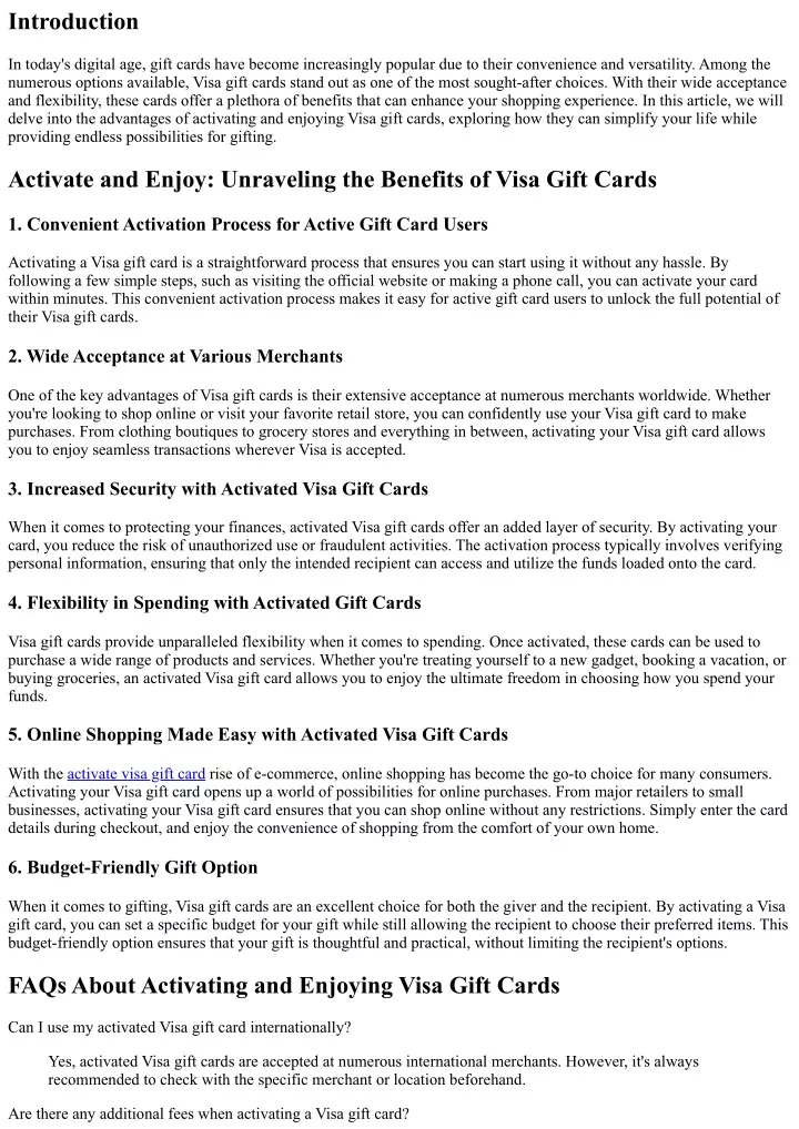 MyGift Visa Gift Card