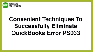 convenient techniques to successfully eliminate