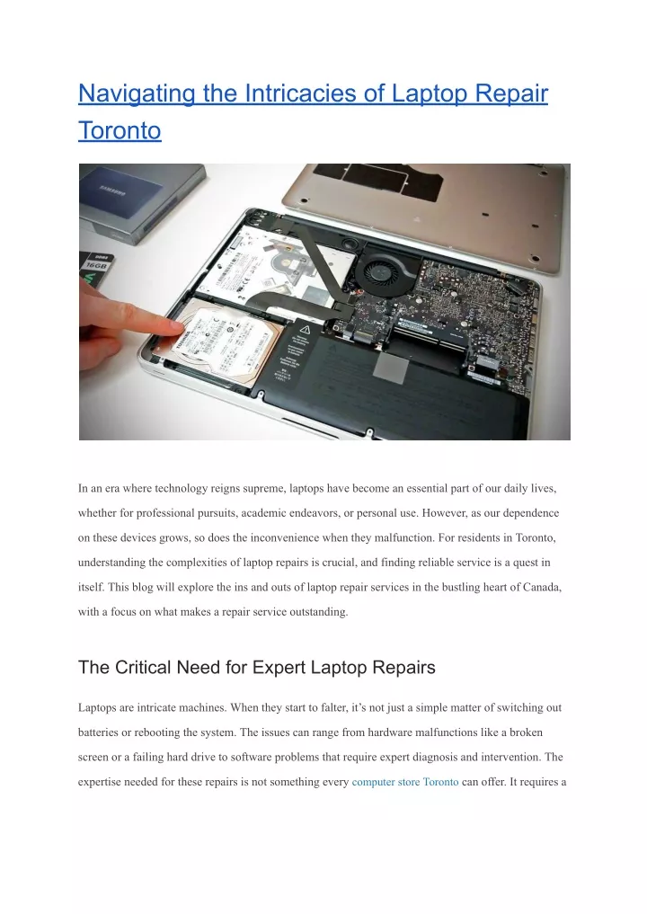 navigating the intricacies of laptop repair