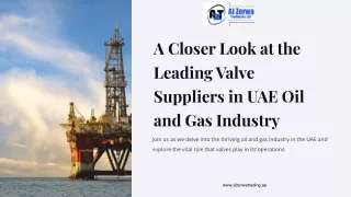 A Closer Look at the Leading Valve Suppliers in UAE Oil and Gas Industry