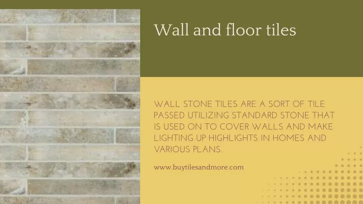 wall stone tiles are a sort of tile passed
