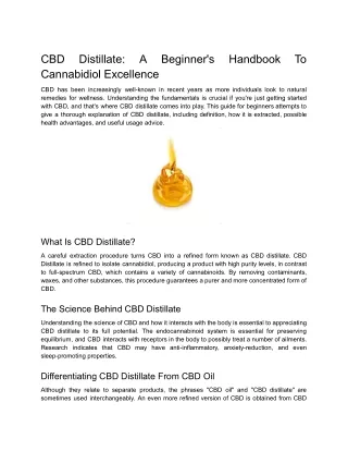 cbd cannabidiol excellence