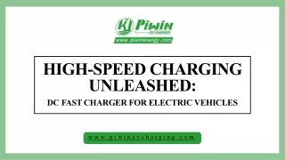 Efficient EV Charging Solutions with DC Fast Charger