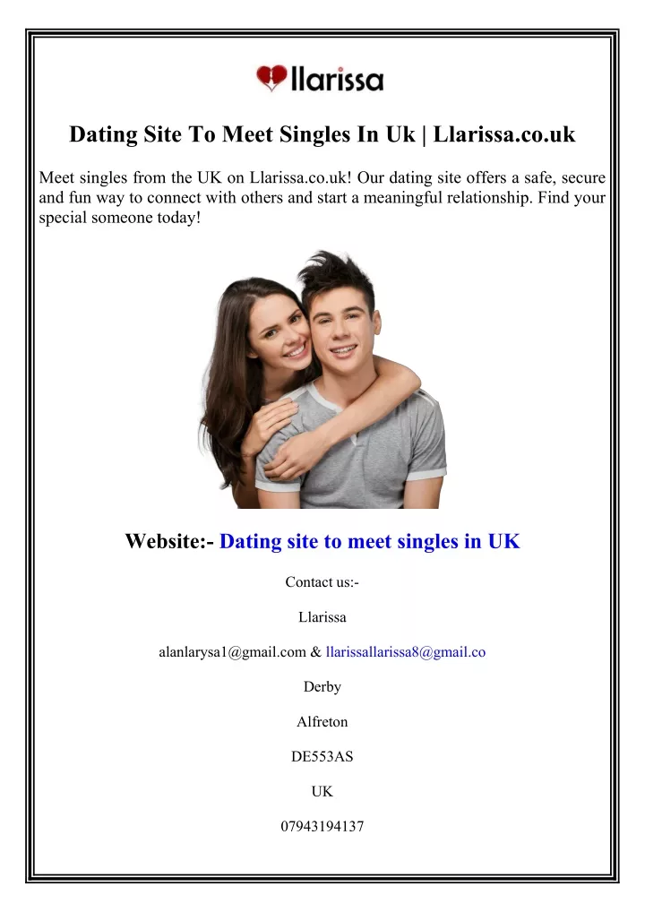 dating site to meet singles in uk llarissa co uk
