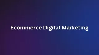 Ecommerce Digital Marketing
