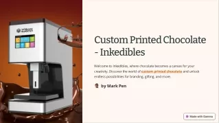 Custom Printed Chocolate - Inkedibles
