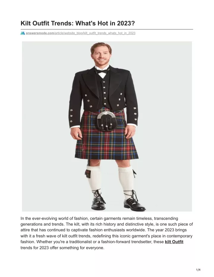 kilt outfit trends what s hot in 2023