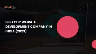 Best PHP Website Development Company in India (2023) (1)