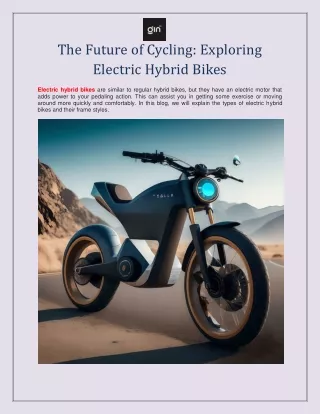 The Future of Cycling Exploring Electric Hybrid Bikes Uk (1)