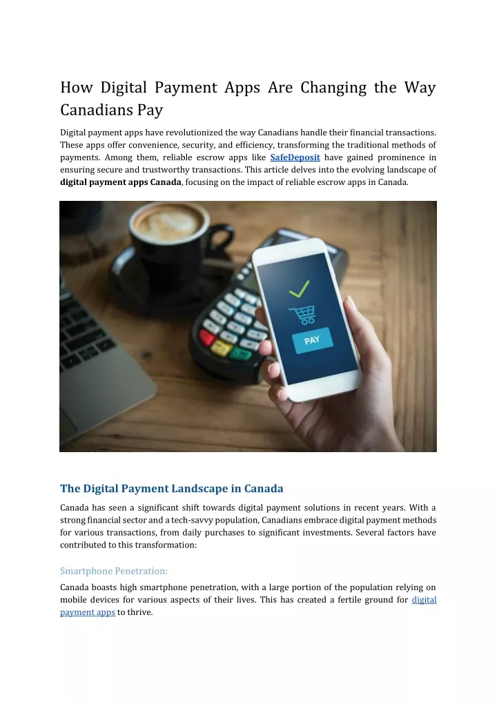 how digital payment apps are changing