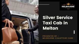 Silver Service Taxi Cab in Melton