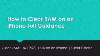 How to Clear RAM on an iPhone-full Guidance