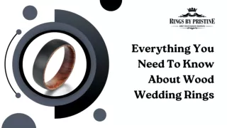 Everything You Need To Know About Wood Wedding Rings