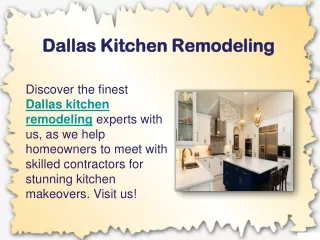 Dallas Kitchen Remodeling