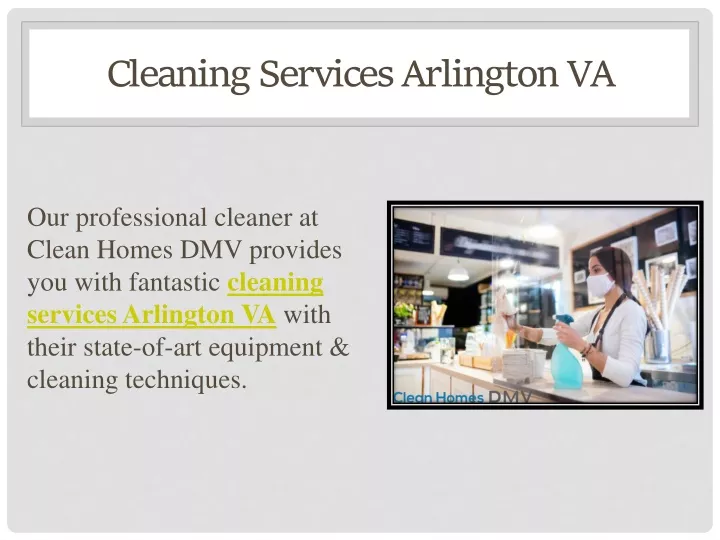 cleaning services arlington va