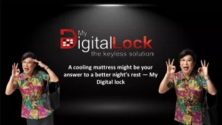 A cooling mattress might be your answer to a better night’s rest — My Digital lock