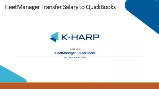 FleetManager Transfer Salary to QuickBooks