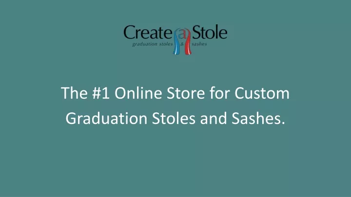 the 1 online store for custom graduation stoles