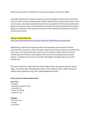global venous reservoirs market size overview