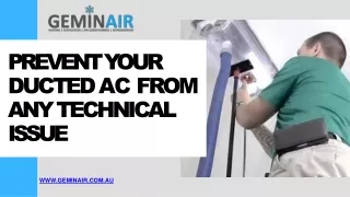 Prevent Your Ducted AC from Any Technical Issue