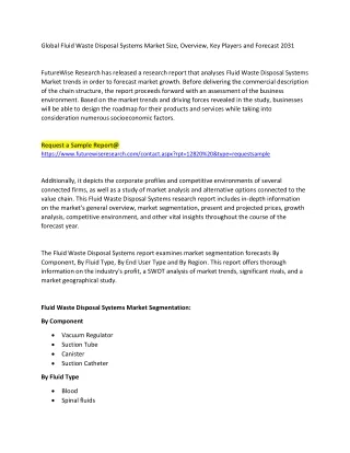 global fluid waste disposal systems market size