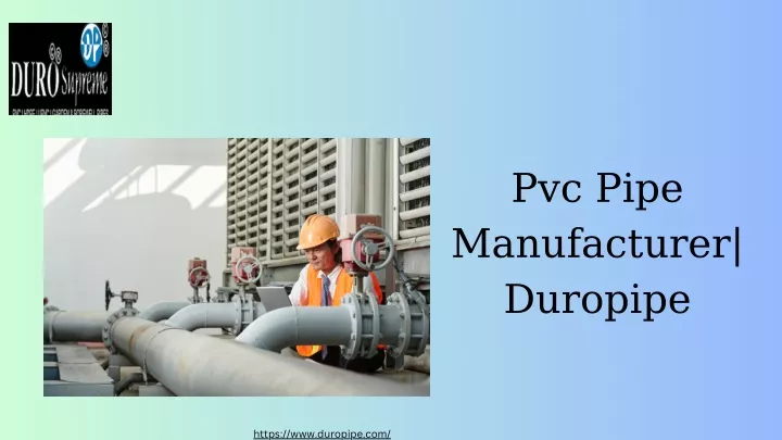 pvc pipe manufacturer duropipe