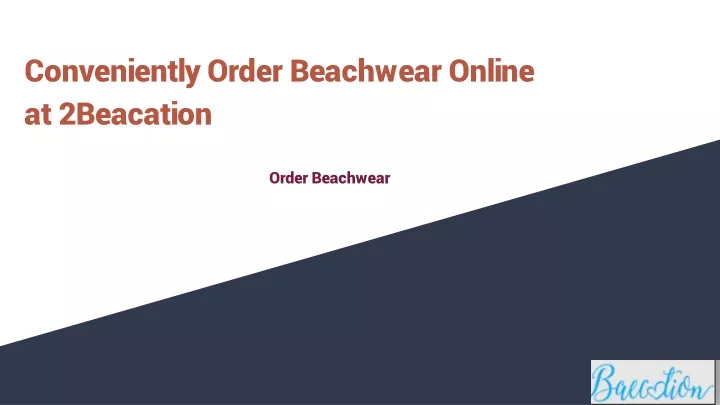 order beachwear