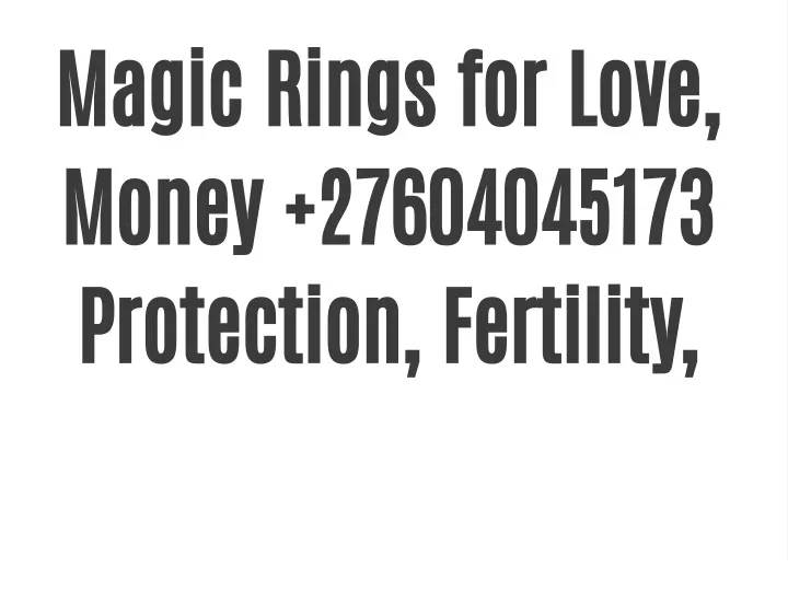 magic rings for love money 27604045173 protection