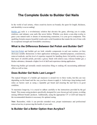 the complete guide to builder gel nails