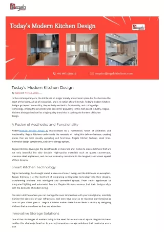 today s modern kitchen design
