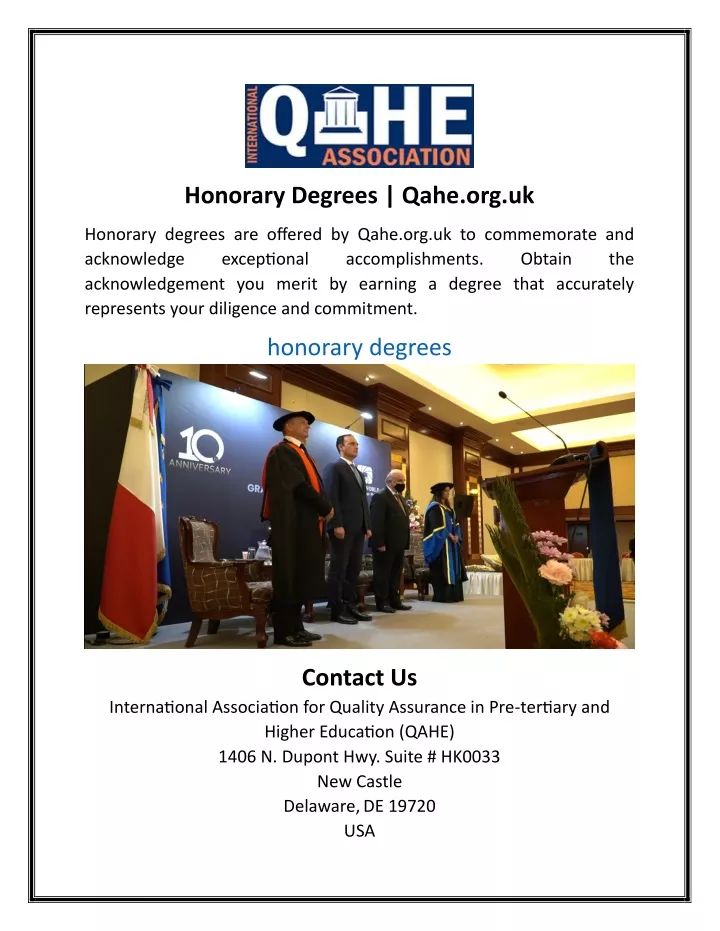 honorary degrees qahe org uk