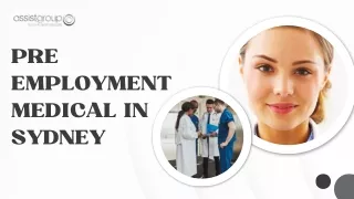 Pre employment medical In  Sydney