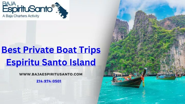 best private boat trips espiritu santo island